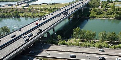 Les viaducs de Pierre-Bénite au sud de Lyon